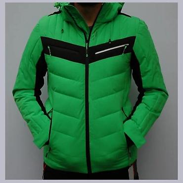 Zimske jakne: Muška zimska jakna – zelena/crna - Sportski kroj sa panelima od — 1