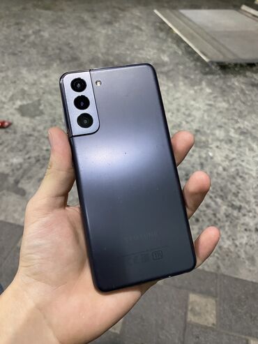 Samsung Galaxy S21 5G, 128 GB, rəng - Qara, Zəmanət, Barmaq izi, İki sim kartlı