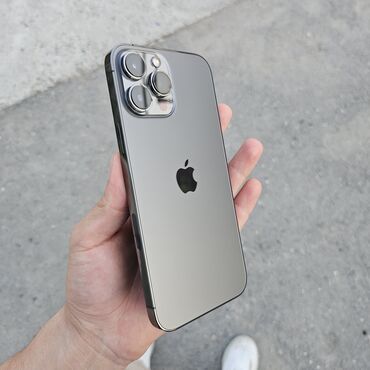 опиративная память: IPhone 13 Pro Max, Колдонулган, 256 ГБ, Graphite, Коргоочу айнек, 80 %