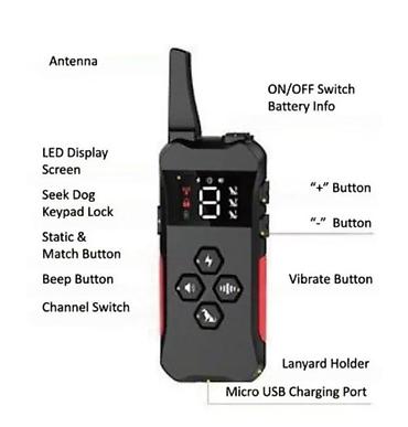 Oprema za kućne ljubimce: Daljinski trening ogrlica za pse – komplet sa daljinskim upravljačem — 7