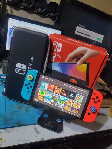 сниму швейный цех: Nintendo switch oled чипованный (прошитый) полный комплект с коробкой