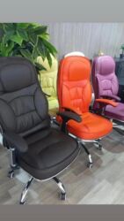 Ofis və oyun kresloları: Yeni, Təkərli, Qolları tənzimlənir, Dəri — 8