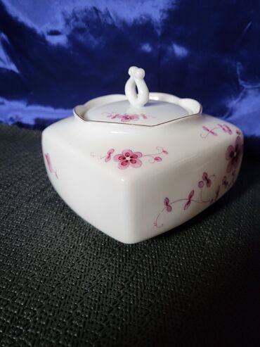 Ostalo posuđe: Secernica nova veca Lichte porcelan 70te.Nemacka. Nova secernica iz — 6