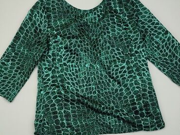 zielone bluzki z bufiastymi rękawami: Blouse, S (EU 36), condition - Perfect