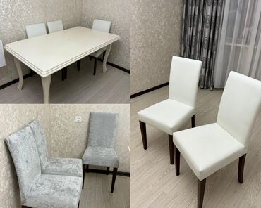 Masalar: Qonaq otağı üçün, İşlənmiş, 6 stul