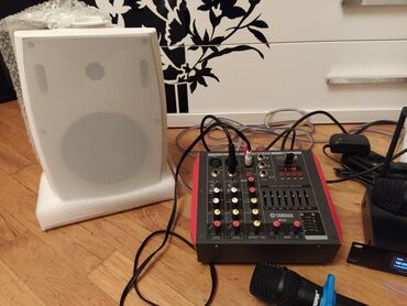Karaoke desti komplekt 2 eded dinamikler kalonkalar 1yamaha mixer
