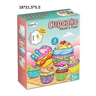 premiata sive: Kreativni set „Cupcake“ – magneti za frižider koje praviš i bojiš sam — 1