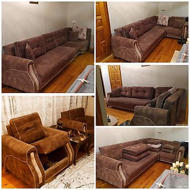 İşlənmiş, Divan, 2 kreslo, Bazalı, Açılan lalafo.az -da İşlənmiş, Divan, 2 kreslo, Bazalı, Açılan