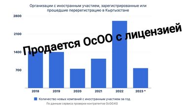 Другие услуги: Продается ОсОО с лицензией без срока истечения действия все