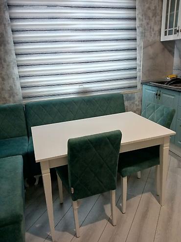 kohne stullar: Mətbəx üçün künc dəsti Tərkib: - L formalı yumşaq künc divanı - 2 — 2