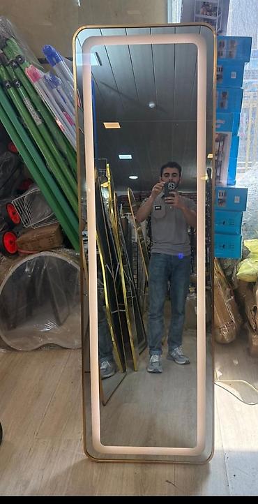 2 ci el guzgu: Güzgü Döşəmə üstü, Dekorativ, Arxa işıqlı — 4