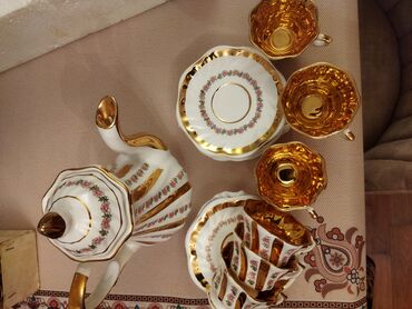 corek qabi qiymeti: Çay dəsti, rəng - Ağ, Farfor
