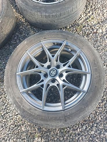 Колеса в сборе: Məhsul: Toyota loqolu yüngül lehimli disklər və şinlər komplekti - — 1