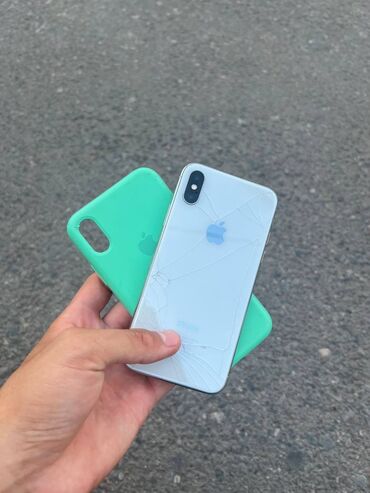 айфон xr цена в бишкеке 128 гб бу: IPhone X, Белый, Чехол