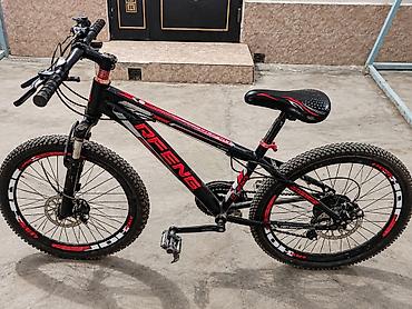 22 lik velosiped: RFENG. Şəhər Velosipedi 24"-lük Skorusnoy Velosiped Qara-Qırmızı — 1