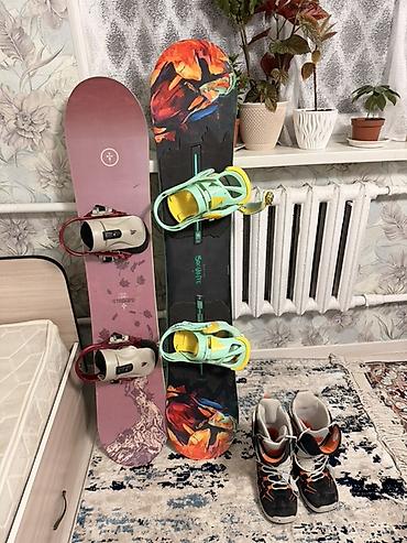 Сноуборды: Burton, Универсальные, С креплениями, Б/у — 1