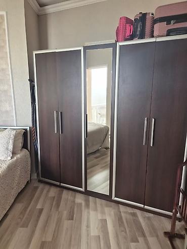 tekstil: Yataq otağı mebel dəsti Tərkibi: - 4 qapılı şkaf: ortada tam boy — 1