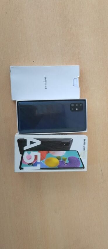 samaung s10: Samsung Galaxy A51, 64 GB, rəng - Göy, Düyməli, Sensor, Barmaq izi