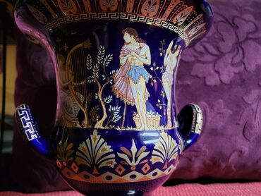 Ostali kućni dekor: Cup,vaza vintaz nov grcki,porcelanski,rucno oslikan 24 kar.zlatom — 12