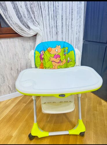 uşaq oturacagi: Chicco Polly usaq yemet stolu. Normal veziyyetdedir. Çexolunda bəzi