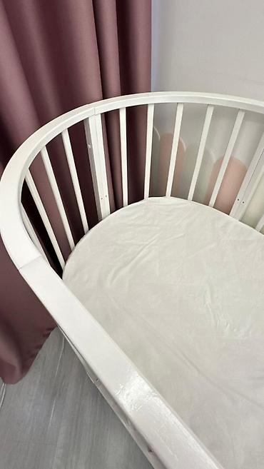 lay lay matras: Uşaq beşiyi – çevrilə bilən oval model - Ölçü: 135x85 sm (bu halda) — 3