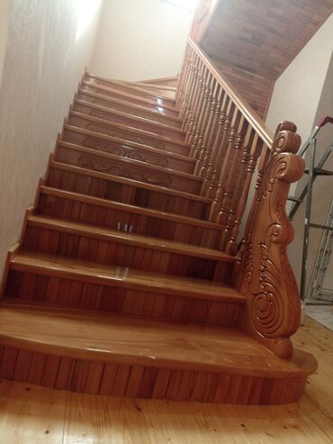 Digər xidmətlər: Hər növ taxtadan hər növ əl işləri qapı pilləkən mebel parket sauna — 7