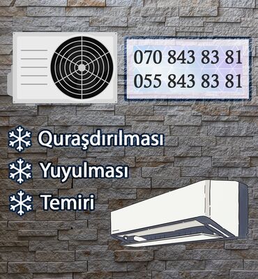 kondisionerlər: Təmir, Split kondisionerlər, Təmizləmə