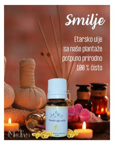 Ostali medicinski proizvodi: ETARSKA ULJA :smilje, lavanda, matičnjak, izop, timijan, tamjan — 20