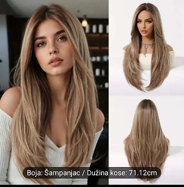 Perike i klipse: Perike – više modela i dužina - Tip: ženske modne perike sa dugim — 72