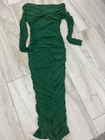 mona haljine nova kolekcija: M (EU 38), color - Green, Cocktail, Long sleeves