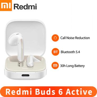 Qulaqcıqlar: Yeni Qulaqlıq Redmi Buds 6 Active (orijinal) (möhürlənmiş və orijinal — 1