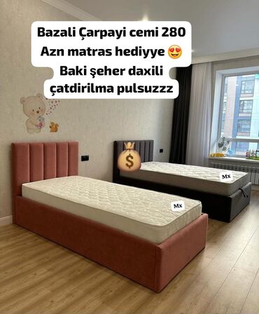 çarpayı altlığı: Yeni, Təknəfərlik çarpayı, Bazalı, Matras ilə