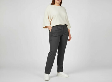 Women's Pants: H&M, Spodnie materiałowe damskie, rozmiar 4XL
