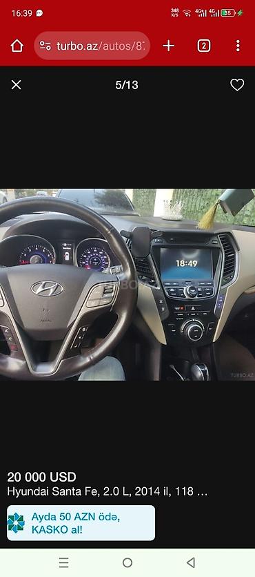 az turbo: Hyundai Santa Fe: 1.9 l | 2014 il Ofrouder/SUV — 5