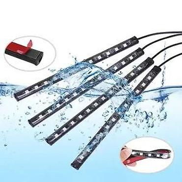 Auto delovi, gume i tjuning: Led dekorativna traka 4 stapa x 12 dioda - daljinski. Led dekorativna — 8
