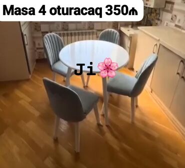 1 kq bugda qiymeti: Для кухни, Нераскладной, Круглый стол, 4 стула