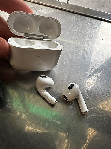 airpods qulaqcıq: İşlənmiş Simsiz (Bluetooth) Qulaqcıqlar, Apple, rəng - Ağ — 2