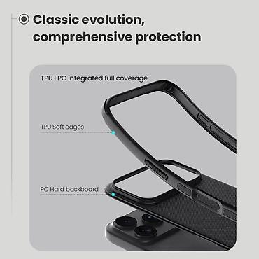 Maske i futrole za telefone: Futrola NILLKIN Super Frost PRO za iPhone 17 Pro Max (6.9) crna. Uz — 4