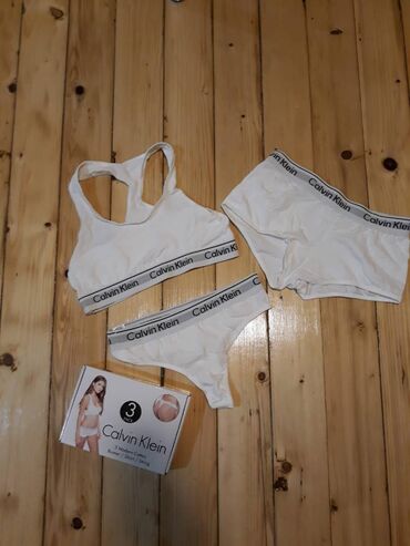 svecani bodi za zene: Calvin klein zenski set 3u1 beli i crni Xl beli,, ***slike smo licno