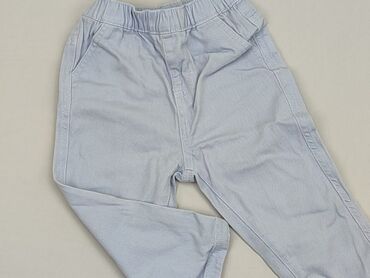 różowa koszula jeansowa: Spodnie jeansowe, Fox&Bunny, 12-18 m, stan - Bardzo dobry