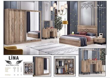 Matraslar: İkinəfərlik çarpayı, Dolab, Termo, 2 tumba, Türkiyə, Yeni