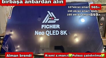samsung qled 140: Satılır:*Birbaşa anbardan Almaniya brendi olan Ficher yeni 2025 model