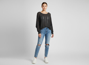 dziergane swetry: Sweter damski, rozmiar S