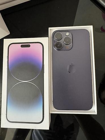 IPhone 14 Pro, Б/у, 256 ГБ, Deep Purple, Коробка, В рассрочку, 76 % at lalafo.kg IPhone 14 Pro, Б/у, 256 ГБ, Deep Purple, Коробка, В рассрочку, 76 %