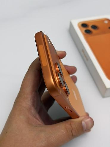 айфон купить бишкек: IPhone 17 Pro Max, Б/у, 512 ГБ, Оранжевый, Коробка, 95 % — 5