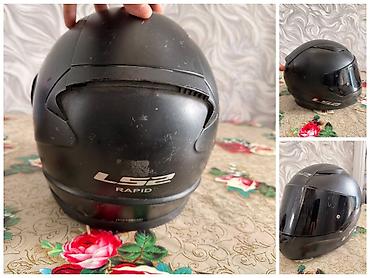 behkaran iran peci: Motosiklet üçün LS2 Rapid kaska. Qara rəngli, tam üz bağlayan — 1