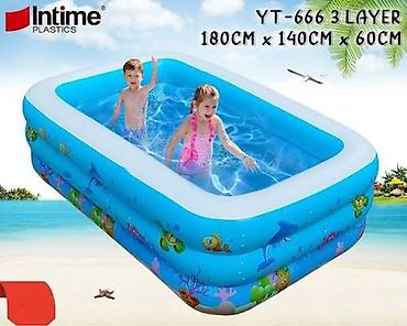Hovuzlar: İntime şişmə hovuz 180x135x60 ölçüdə qiymət 55 azn Matras Nasos Şişmə — 2