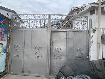 продам ворота бу: Dəmir darvaza və piyada qapısı dəsti - Material: tam metal — 1