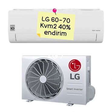 ikinci el soyuducu: Kondisioner LG, 50-60 kv. m, Split sistem, Kredit yoxdur