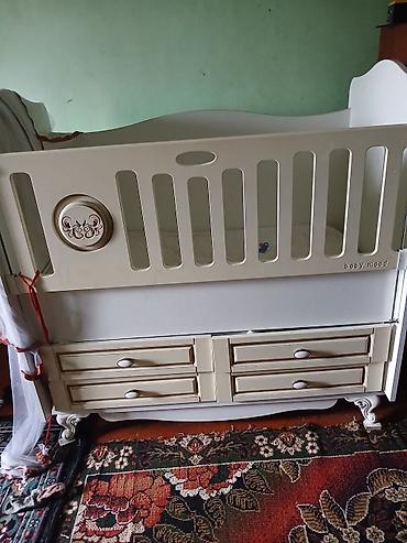 usaq stolu: Uşaq beşiyi – “Baby Mood” model - Rəng: krem/ağ tonları, klassik — 2